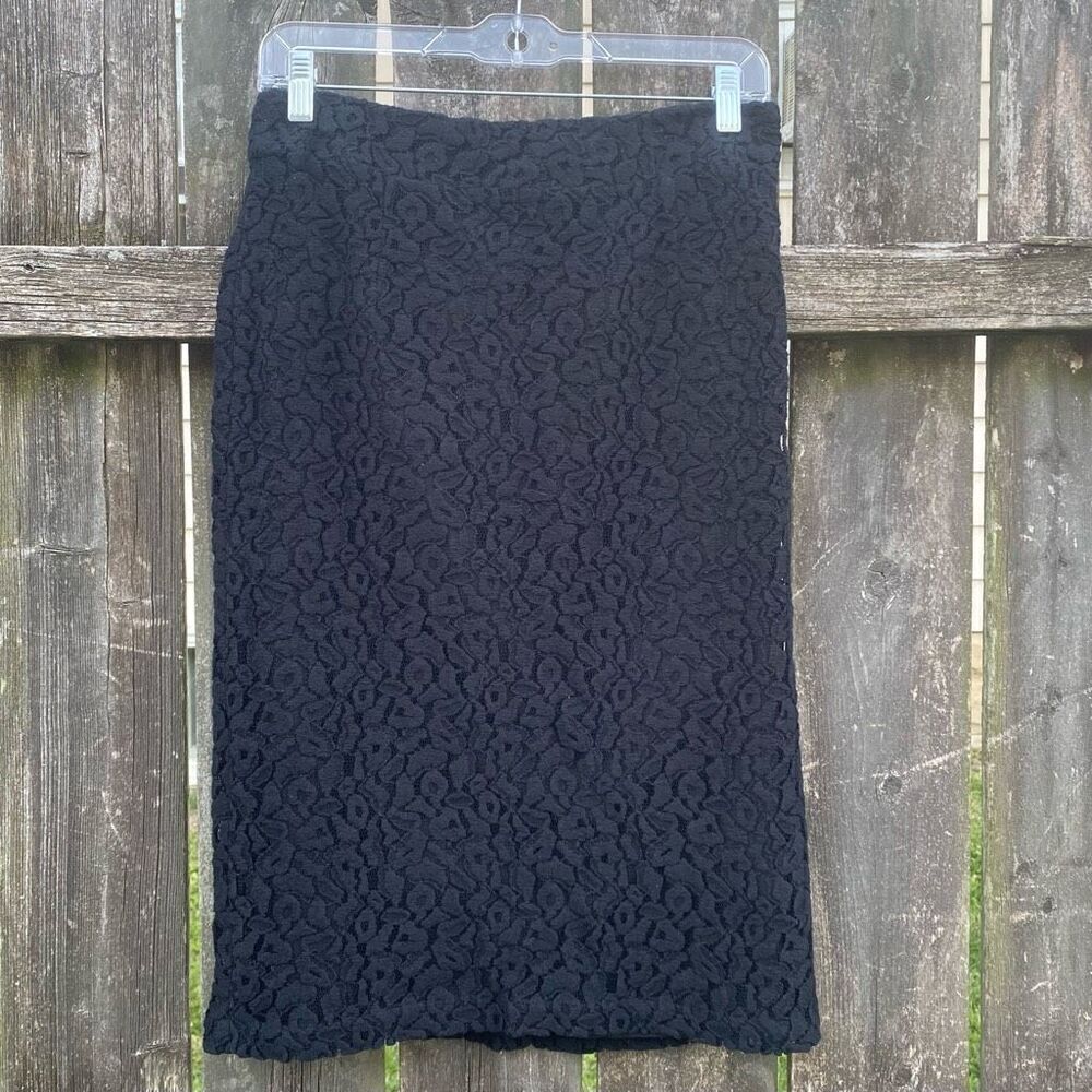 Coldwater‎ Creek Black Lace MIDI Skirt | 4